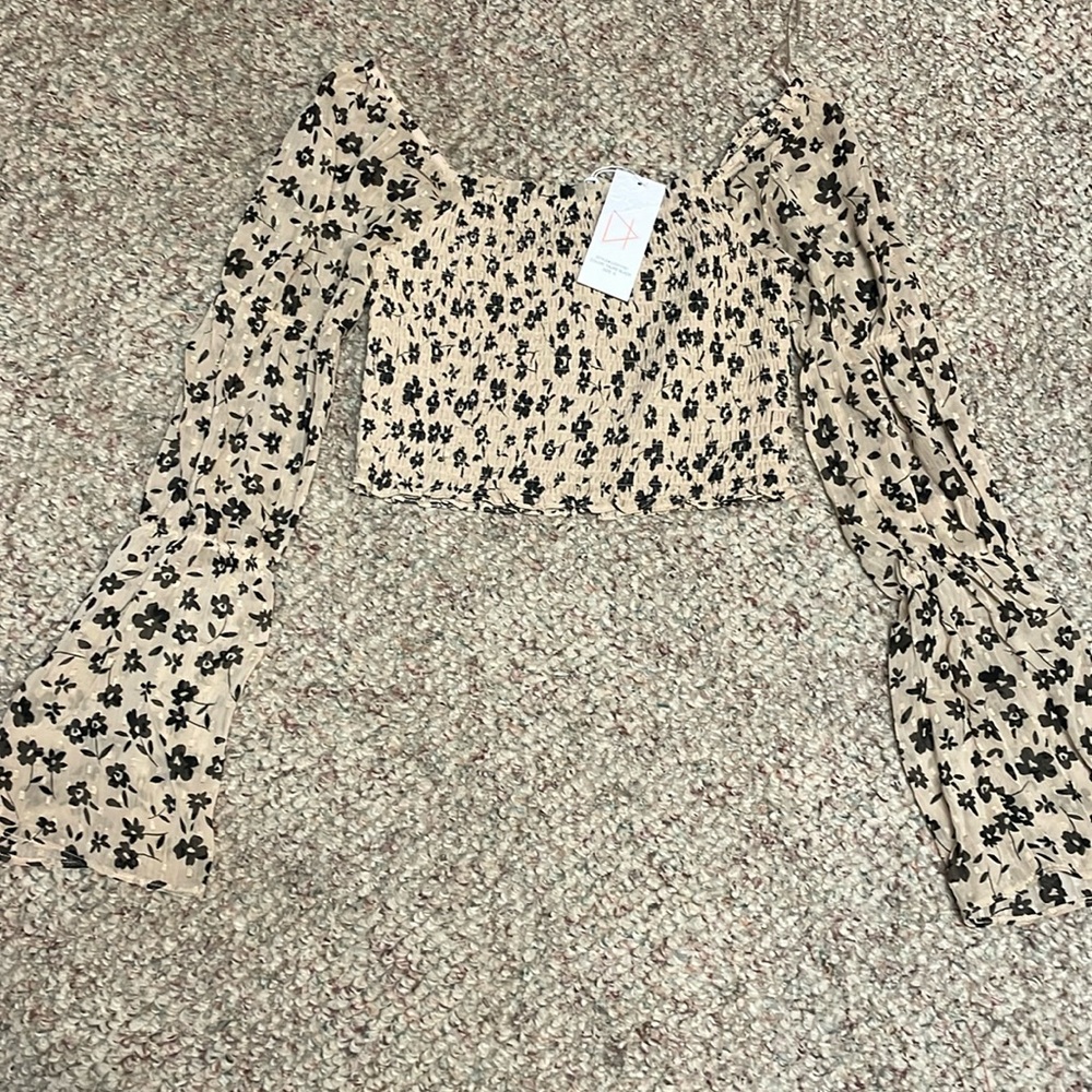 New Sage the label crop top